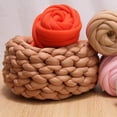 thumbnail image 3 of Chunky Yarn Knitting Arm Knit Soft Yarn Sweaters Hats Cushion 250G for DIY Rug Making Sweaters Gray, 3 of 9