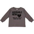 thumbnail image 3 of Inktastic Adorable Now...Wait Till I Have a Beard Like Dad Boys Long Sleeve Toddler T-Shirt, 3 of 5