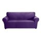 thumbnail image 2 of Stretch Sofa Slipcover Milk Silk Fabric Anti-Slip Soft Couch Sofa Cover 3 Seater Washable for Living Room Kids Pets（Purple）, 2 of 5