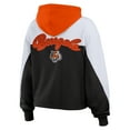 thumbnail image 3 of Women's WEAR by Erin Andrews Black Cincinnati Bengals Plus Size Color Block Full-Zip Hoodie, 3 of 5