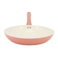 thumbnail image 2 of Martha Stewart Everyday Rexford 9.5 Inch Ceramic Nonstick Aluminum Frying Pan in Coral, 2 of 6