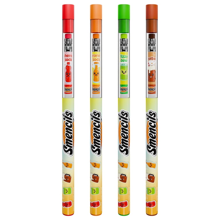 Scentco, Scented Pencils, Soda Pop Smencils 4-Pack, 2mm Lead