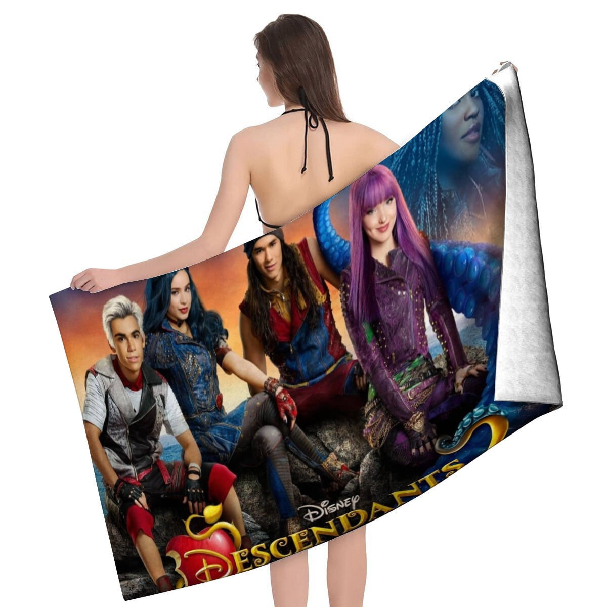 Descendants Gifts Beach Towel for Women Girl Birthday Inspired Fan Bath Outdoor Music Lover