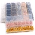 thumbnail image 2 of Una caja de juego 3 4 5 6 7 8 10mm 8 colores anillos de salto abiertos anillos divididos bucle de enlace para conector de hallazgos de joyería DIY Tan Jianjun  unisex, 2 of 2