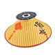 thumbnail image 1 of Sombrero con ventilador solar, gorra de refrigeración de energía solar, práctica, informal, protección solar, portátil. red amarilla, 1 of 9
