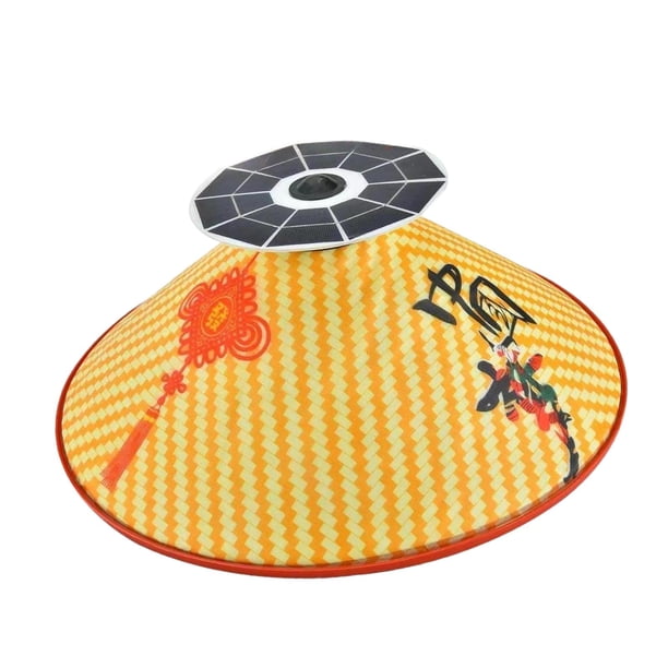 Sombrero con ventilador solar, gorra de refrigeración de energía solar, práctica, informal, protección solar, portátil. red amarilla