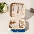 thumbnail image 6 of Cloud Travel Portable Decorative Box - Square Jewelry Storage and Organizer Box for Rings, Earrings, Necklaces, and Bracelets - Suitable for Girls and Women - Necklace Organizer Box, 6 of 6