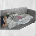 thumbnail image 6 of Hippo Soft Flannel Fleece Throw Blanket, Hippo and Crocodile Girls with Closed Eyes Standing in Polka Dot Dresses, Cozy Plush for Indoor and Outdoor Use, 50" x 60", Multicolor, by Ambesonne, 6 of 6