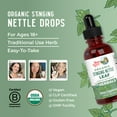 thumbnail image 3 of MaryRuth Organics Stinging Nettle Leaf Liquid Tonic Herb, Vegan, Gluten-Free, for Detoxification and Glucose Support, 1 Pack, 1 oz, 3 of 10