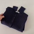 thumbnail image 1 of Chandail à Col Rond Uni pour Femmes, Vêtements d'Hiver 2024, Nouveau Haut Tricoté Rétro Ample à Réduction d'Âge, 1 of 5
