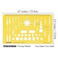 thumbnail image 2 of Traceease Map Drafting Navigation Arrows Template Drawing Stencil,Designing Template Measuring Ruler, 2 of 6