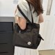 thumbnail image 5 of Bolso de lona Monstrate para mujer negro suave y cómodo con cremalleras para fitness y yoga, 5 of 6