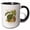 Black/White, variant on 3drose, Hawaii Territory Plant the Taro, 15oz Mug