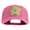 Pink, variant on Chiffon Flower Iron on Patched Unstructured Pigment Dyed Cotton Cap - Purple OSFM