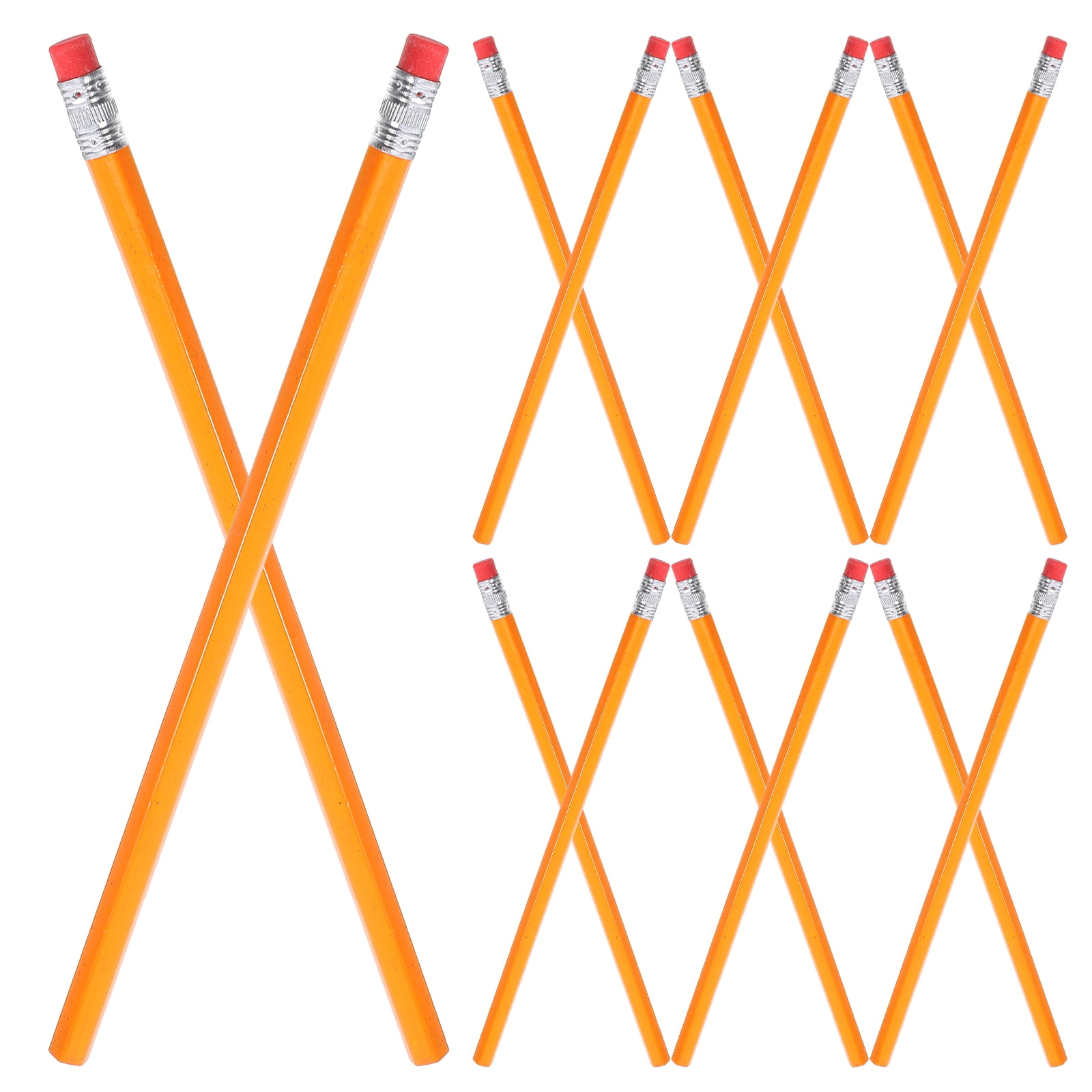 Melantax 100pcs wooden pencils, classroom essential long wooden pencils, convenient hand-held pencils, bulk pencils, classroom long wooden pencils