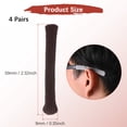 thumbnail image 3 of Uxcell Cojín suave para gafas [4 pares] - Fundas de puntas de patilla de algodón antideslizantes - Marrón, 3 of 7