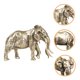 thumbnail image 5 of Moluckfu Decorativa De Elefante De Latón Dorado Para Hogar Y Oficina Con Textura, 5 of 8
