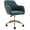 Teddy Green, variant on FOXHUNTER Home Office Desk Chair, Swivel Vanity Chair with Golden Legs Computer Chairs Adjustable Rolling Chairs Makeup Chair for Bedroom, Teddy Green