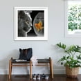 thumbnail image 3 of Art.com Cat Looks at Goldfish in Bowl Photographic Print, White Frame Wall Art, 38" x 38", 3 of 5