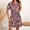 11-Multicolor, variant on Casual Summer Sundress for Women Short Sleeve Floral DressCrewneck Loose Fit A-Line Dress for Vacation Beach