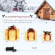 thumbnail image 5 of Zimtown 3 Cajas de Regalo Iluminadas, Decoraciones Navideñas, Cajas de Regalo Navideñas para Decoración Interior y Exterior, 5 of 8