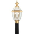thumbnail image 3 of Quoizel NY9042B Newbury Outdoor Lantern in Brass, 3 of 3