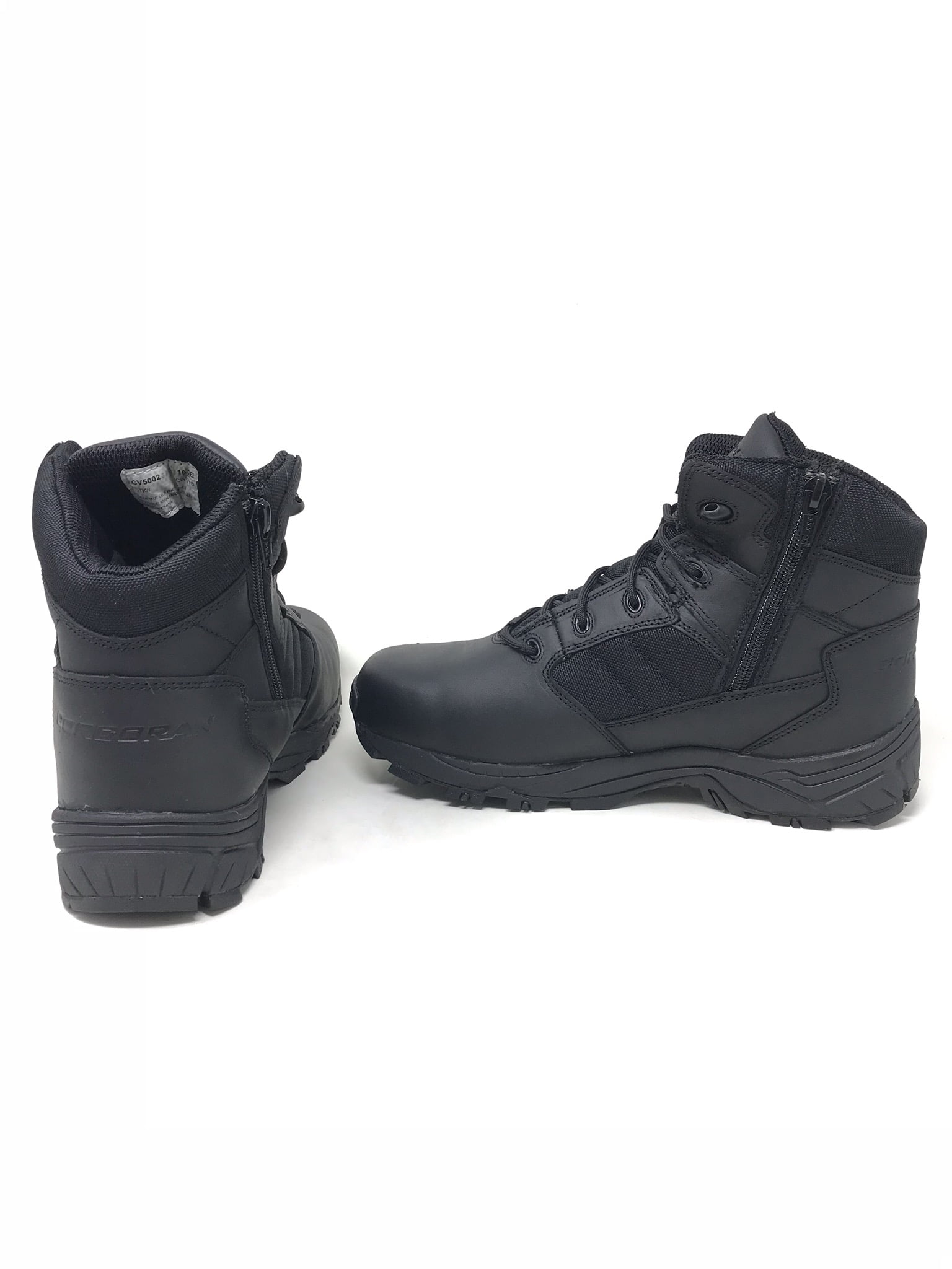 6 inch black tactical boots