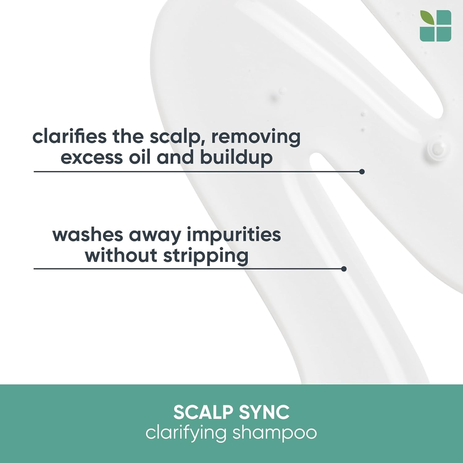 Biolage Scalp Sync Clarifying Shampoo | Removes Residue, Buildup & Excess Oil | Paraben & Silicone Free | For Oily Hair & Scalp | Vegan | Clarifying Salon Shampoo