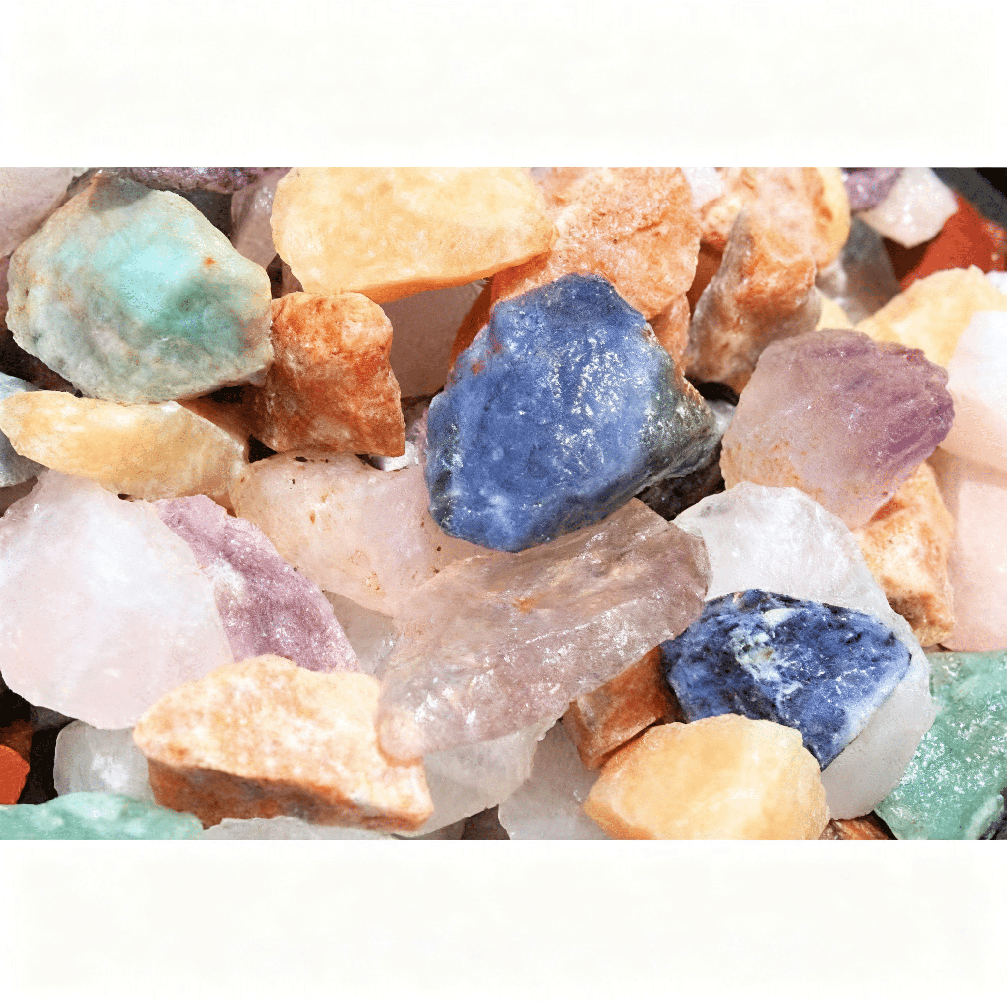 1000 Carat Bulk Lot Brazil Mix, Bulk Natural Rough Tumbler Rocks Stones