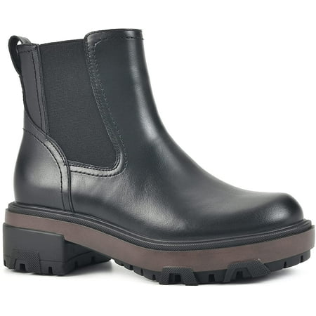 WHITE MOUNTAIN Womens Righteous Fashion Boot 8.5 Black/Leather