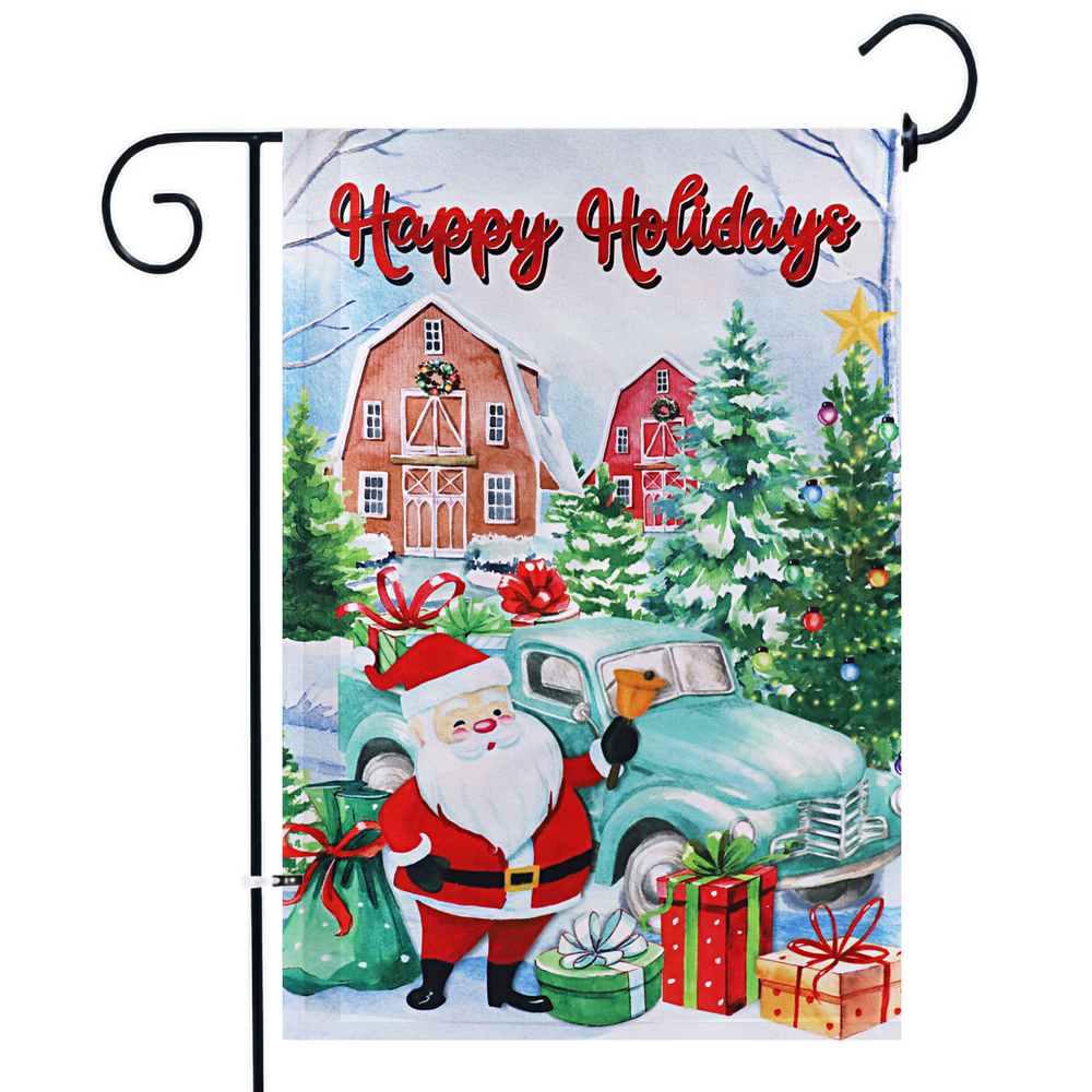 Seasonal Garden Flag, Jetlifee Christmas Garden Flag, Santa Claus