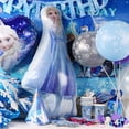 thumbnail image 3 of Decoraciones de fiesta de cumpleaños de Frozen de Disney, globos de fondo de princesa Anna, Elsa, Reina de la nieve, suministros para regalos de fiesta de niños felices, 3 of 4
