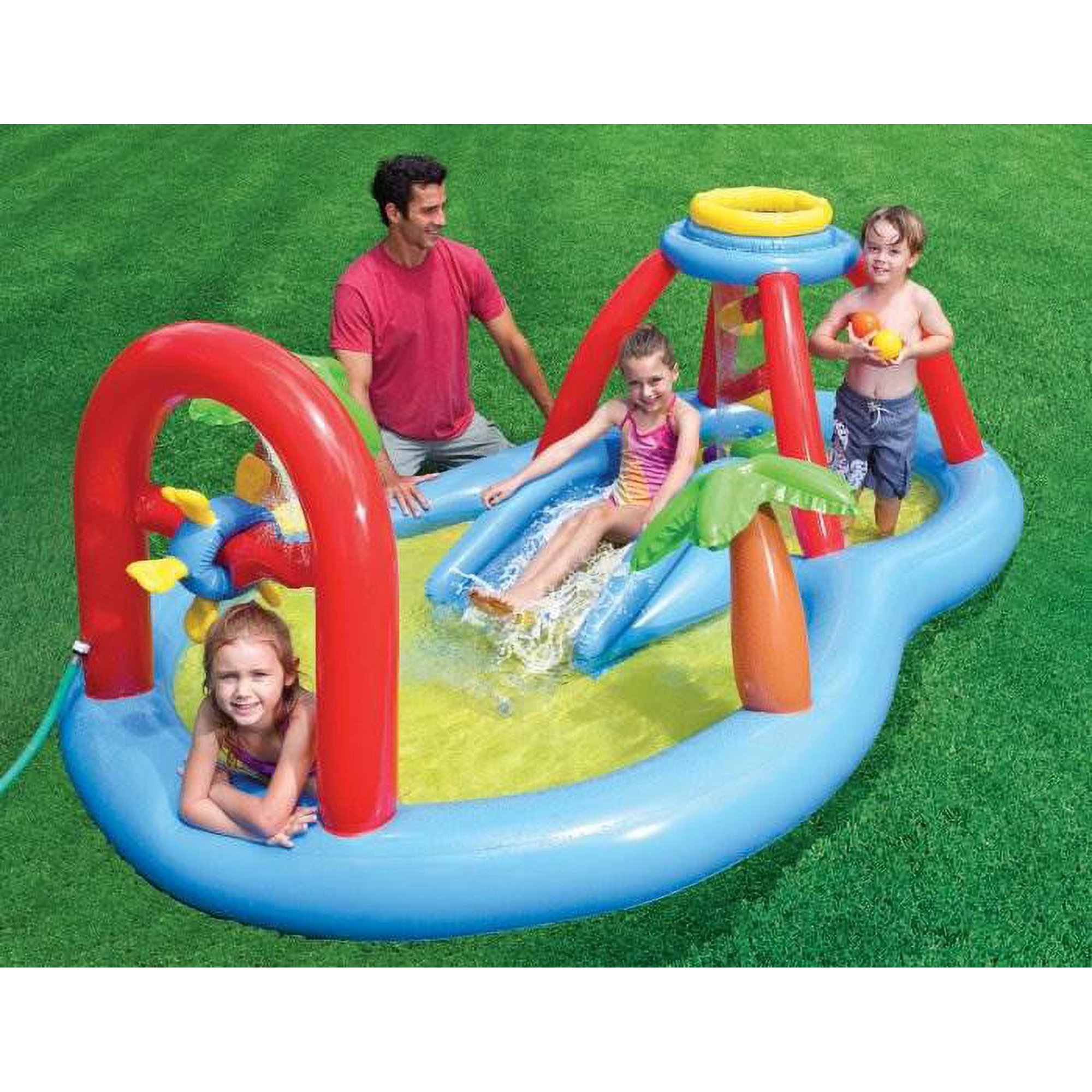 INTEX Windmill Blow Spray Play Center Kids Swimming Pool