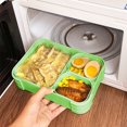 thumbnail image 4 of Birdeem Small Lunch Box,Lunch Box Small,Easy Lunch Box Can Be Put Into the Microwave Office Workers with Lunch Box Double Layer Partition Stereoscopic Fresh Keeping Box,Lunch Box with Compartments, 4 of 9