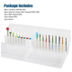 thumbnail image 3 of 19pz Puntas Para Pulidores Drill Limpiador Cutículas Taladro Plata/Blanco, 3 of 4