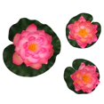 thumbnail image 1 of Land & Sea LS1017WLPK Decorative Floating Artificial Lotus Water Lilies, Pink - 3 Piece, 1 of 1