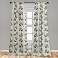 thumbnail image 4 of Ambesonne Jungle Babies Curtains, Forest Deer Tree Art, Pair of 28"x95", Pale Sage Green and Sepia, 4 of 4