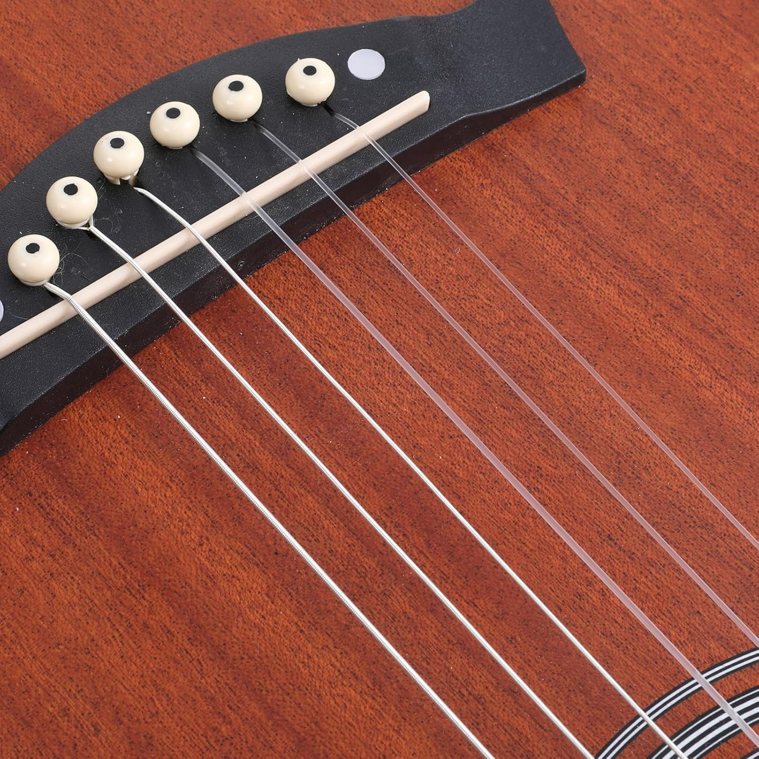 XD4-5 Sets of 6 String Guitar Strings Replacement Nylon String with Small Ball Ends for Classical Guitar, Acoustic Guitar Strings 6 String Set(3 Clear Nylon and 3 Nylon Core Alloy*04