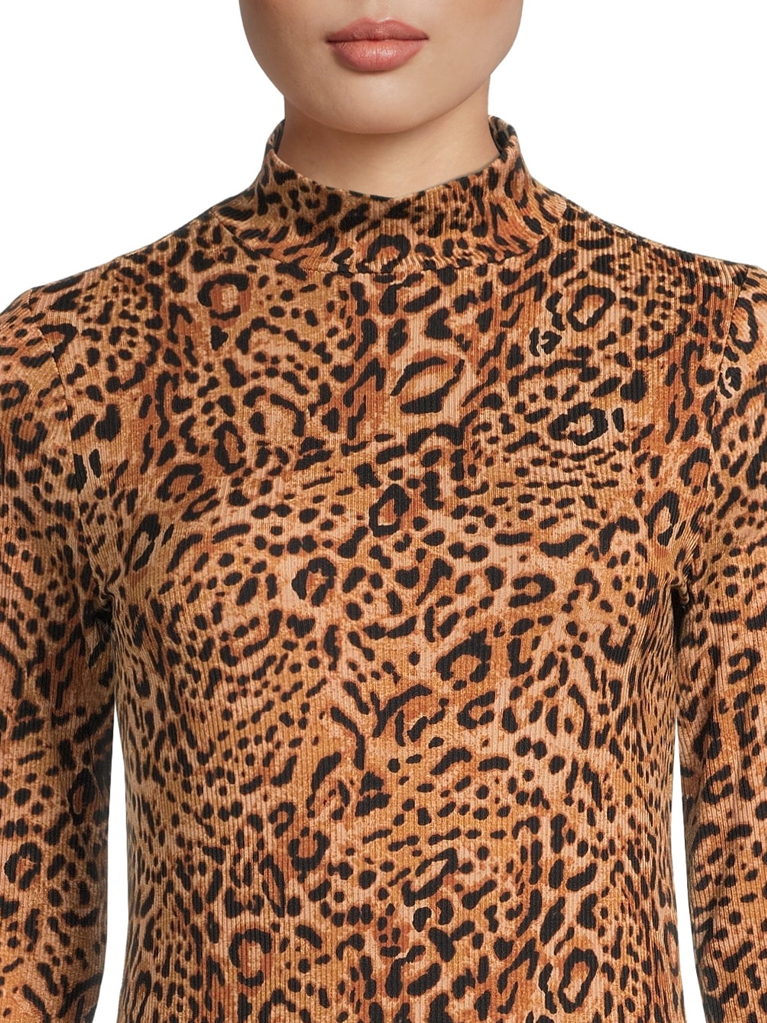 No Boundaries Women's Juniors Long Sleeve Mock Neck Top, Sizes XS-3XL