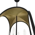 thumbnail image 4 of Hunter - Dukestown 4-light Natural Black Iron, Medium Size Pendant Light, Dimmable, Formal Style, Lantern Shaped, for Bedrooms, Dining, Living Rooms - 19082, 4 of 10