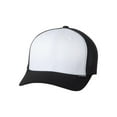 thumbnail image 2 of Flexfit® 6511W - Cotton Twill White Front Panel Trucker, 2 of 3