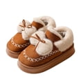thumbnail image 2 of Zapatillas para uso al aire libre en invierno, zapatos de algodón con lazo de interior de suela gruesa, zapatillas bajas de algodón cálidas de terciopelo de invierno para mujer, 2 of 5