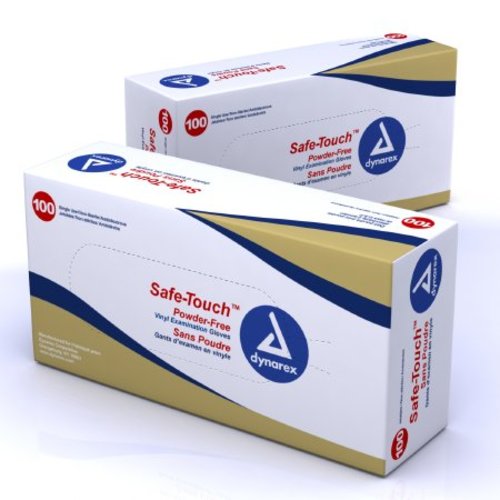 Exam Glove Safe-Touch™ NonSterile Clear Powder Free Vinyl Ambidextrous Smooth Not Chemo Approved Large