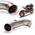 thumbnail image 2 of Tubo De Escape De Motocicleta De Acero Inoxidable Que Elimina El Ruido Del Tubo Medio De La Motocicleta Para Ktm Duck 390 250 Rc390 2017-2018 Serendint VI004267-00, 2 of 7