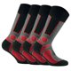 thumbnail image 1 of Rohner Basic Unisex Calcetines de trekking, paquete de 2 - Calcetines básicos para exteriores, calcetines deportivos Rojo 39-42, 1 of 4