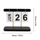 thumbnail image 3 of Calendarios Calendario perpetuo de escritorio de madera Calendario plegable para escritorio Decoración de oficina Visualización creativa de fecha de mes para mujeres Accesorios de escritorio de oficin, 3 of 5