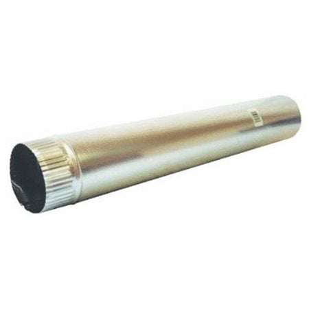 P3E Snap Lock Pipe, 3 in OD, 24 in L, 0.012 in Thick, Aluminum