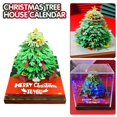thumbnail image 4 of Wartleves Bloc de notas con forma de árbol de Navidad en 3D, papel para manualidades, bloc de notas no adhesivo, bloc de notas F4, 4 of 6
