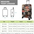 thumbnail image 4 of Travel Luggage Cover Suitcase Protector Fits 18-32 Inch Luggage Wheel Covers Patterned Travel Related Items Flower Luggage Protector Elastic Luggage Anti-scratch Suitcase Cover M, 4 of 5
