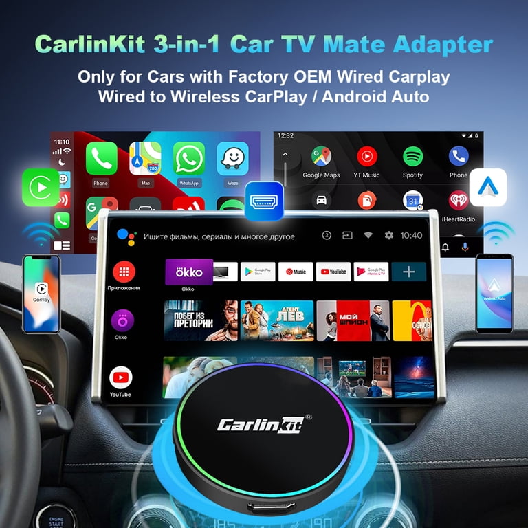 カーナビ Carlinkit HD2CP Pro CarPlay Android Auto Carlinkit HD2CP Pro Car TV Mate, Wireless CarPlay Android Auto